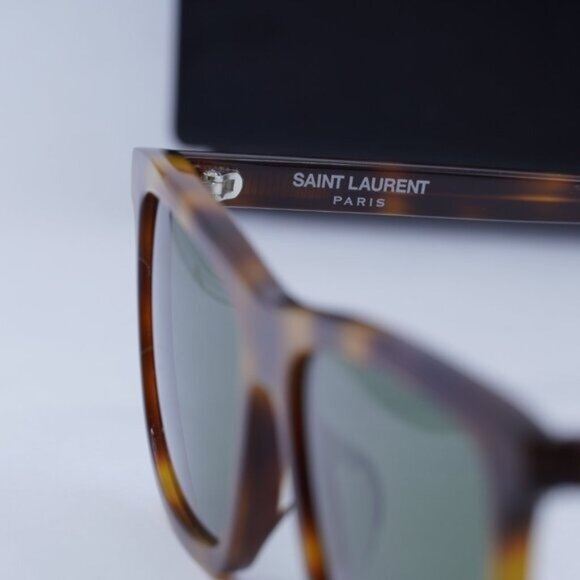 Final Price! Saint Laurent SL501 003 Havana/Green Sunglasses - Picture 8 of 12